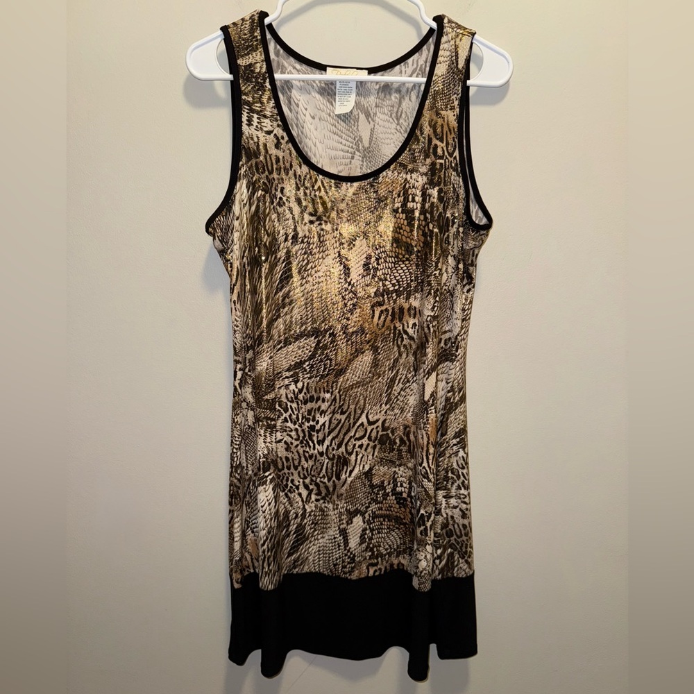 Stylish Animal Print Mini Dress